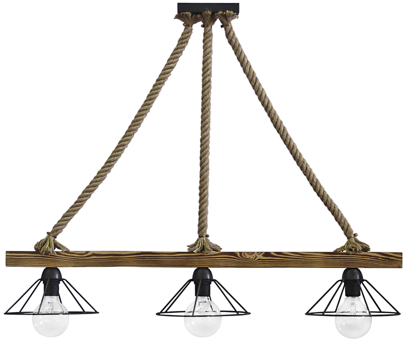 Φωτιστικό ράγα σχοινί  UT-350 3L RAGA ROPE