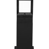Εδάφους μοντέρνο 4γωνο πλαστικό 70CM D-266 BLACK