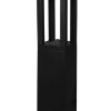 Εδάφους μοντέρνο 4γωνο πλαστικό D-286 BLACK  78CM GU10