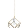 Κρεμαστό φωτιστικό KYVOS 1/L WHITE-BRONZE