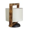 HKF-01PR ΠΟΡΤΑΤΙΦ WOOD ΛΕΥΚΟ/ΚΡΕΜ-ΚΑΜΕΝΟ Ε/27 ΑΜΠΑΖΟΥΡ