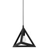 Κρεμαστό φωτιστικό GIZA 1L BLACK PLASTIC E/27