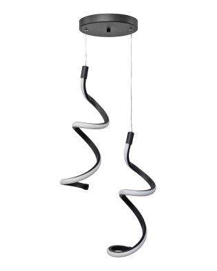 LED φωτιστικά LED ΦΩΤΙΣΤΙΚΟ COBRA 2L BLACK 2x24W 4000K & 6500K  h85xΦ30