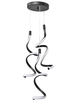 LED φωτιστικά LED ΦΩΤΙΣΤΙΚΟ COBRA 3L BLACK 3x24W 4000K & 6500K  h85xΦ30