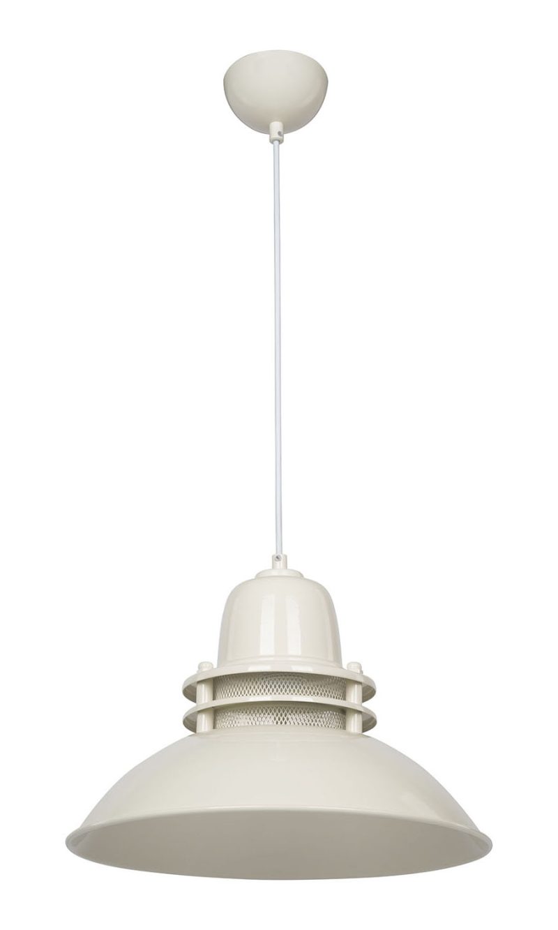 ΚΡΕΜΑΣΤΟ VINTAGE ΠΥΡΟΦΑΝΙ ΜΕΤΑΛΛΙΚΟ ZOE 1/L CREAM  Ε/27