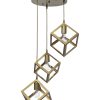 KYVOS/3L GOLD MAT PENDEL 3/L ΚΡΕΜΑΣΤΟ ΜΕΤ.