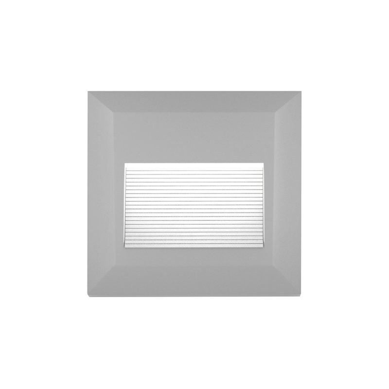 Φωτιστικό επιτοίχιο πλαφονιέρα HER-06 LED GREY εξωτερικού χώρου
