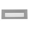 Φωτιστικό επιτοίχιο πλαφονιέρα HER-07 LED GREY εξωτερικού χώρου
