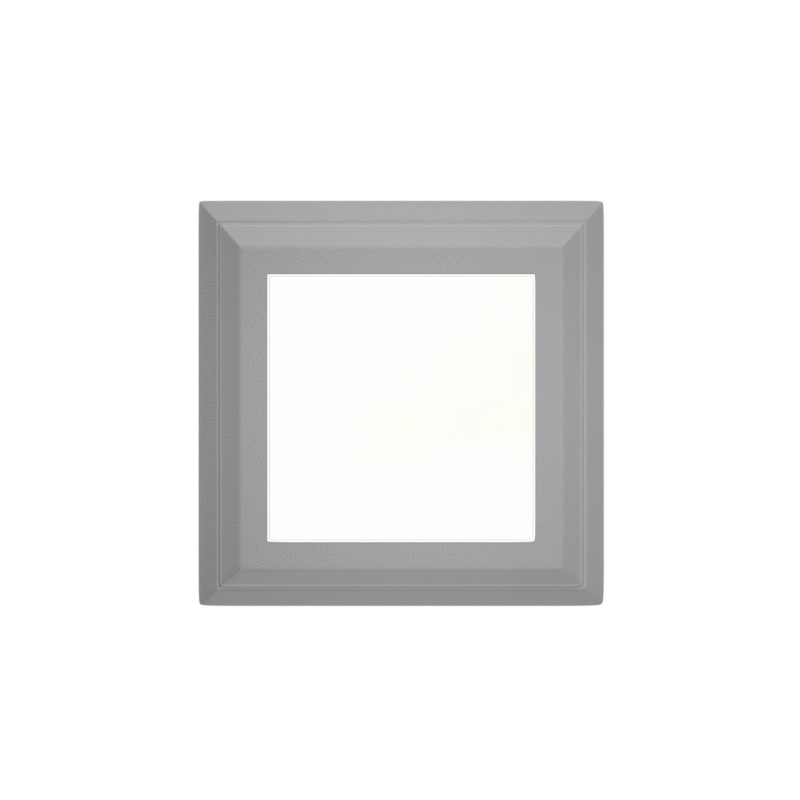 Φωτιστικό επιτοίχιο πλαφονιέρα HER-09 LED GREY εξωτερικού χώρου