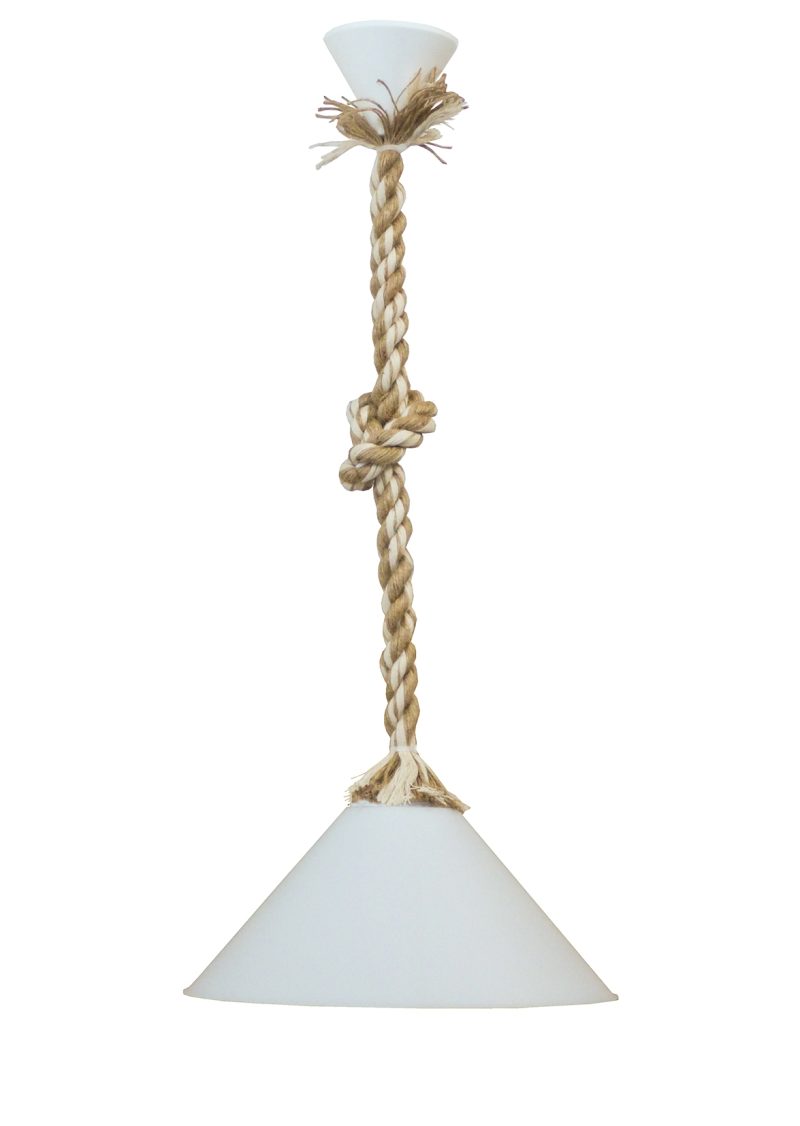 Κρεμαστό φωτιστικό CONOS/30 1L ROPE MIX-WHITE