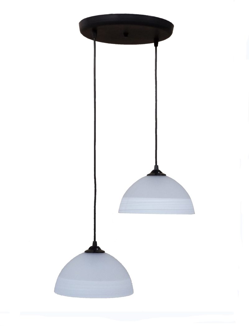 Φωτιστικό /οροφής ανισόπεδο GL-1020PENDEL 2L BL-WHΙΤΕ