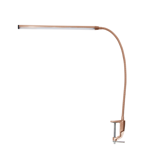 Γραφείου LED Φ/Σ ΓΡΑΦ 5W 4000Κ ΑΦΗΣ ΧΡΥΣ ΜΕ ΣΠΙΡΑΛ+ΣΦΙΓΚΤ 230V H85.5 DELGADO