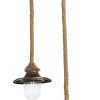Φωτιστικό οροφής  LP-730 PENDEL ROPE 2L UT-BRONZE