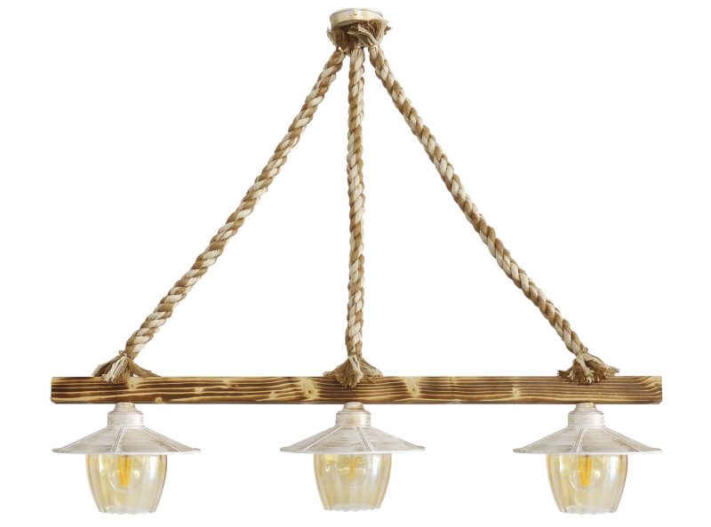 ΜΙΧ-98RAGA 3/L ROPE ΜΙΧ-WH-BR ΚΡΕΜΑΣΤΟ