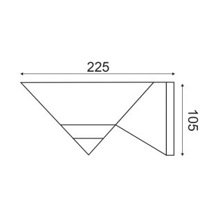 Εξαρτήματα WALL ARM UFO E27 BLACK