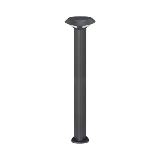 Κολωνάκια LED SMD POST LUMINAIRE 7W 520LM 330° 230V AC 3.000K DARK GREY CRI80 IP54 30.000HRS