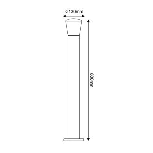 Κολωνάκια E27 POST LUMINAIRE 230V AC DARK GREY IP54 MAX.40W