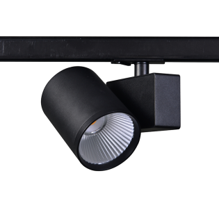 Επαγγελματικός Φωτισμός BLACK LED TRACK LUMINAIRE 40W 4000K 1-PHASE 38° 4200LM 230V AC Ra80
