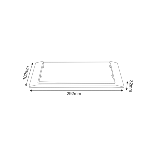 Επαγγελματικός Φωτισμός MAINTAINED EMERGENCY LED SMD LUMINAIRE 4W 3HRS 300LM 4000K 230V IP65WITH TEST BUTTON