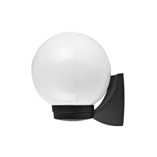 Επιτοίχια και Χωνευτά PLASTIC WALL GARDEN BLACK LUMINAIRE Φ200 E27 IP44