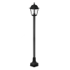 4S PLASTIC FLOOR GARDEN BLACK LUMINAIRE 100CM E27 IP44