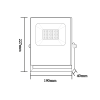 BLACK LED SMD FLOOD LUMINAIRE IP66 30W RGBW 230V - Image 2