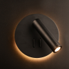 ΕΠΙΤΟΙΧΟ Φ/Σ LED 3+4W 3000K 280LM ΜΑΥΡΟ ΜΕΤΑΛΛΙΚΟ D13,5X7CM ZEUS - Image 2