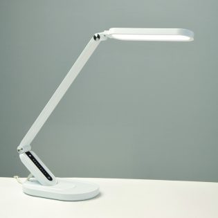Γραφείου ΕΠΙΤΡΑΠΕΖΙΟ Φ/Σ LED 10W 800LM FRITZ ΛΕΥΚΟ CCT+DIMMABLE+TOUCH SWITCH+USB CHARGER