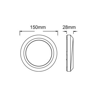 Επιτοίχια και Χωνευτά LED WALL ROUND LUMINAIRE RUST 230V AC IP65 4W 3000K 310LM RA80