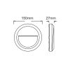 LED WALL ROUND LUMINAIRE RUST 230V AC IP65 2W 3000K 100LM RA80 - Image 2