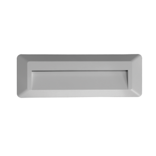 Επιτοίχια και Χωνευτά LED WALL RECTANGLE LUMINAIRE GREY 230V AC IP65 2W 3000K 100LM RA80