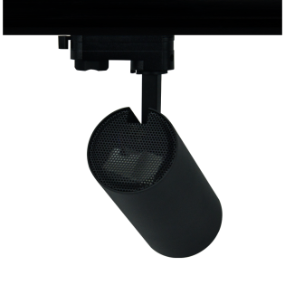 Επαγγελματικός Φωτισμός SAND BLACK LED TRACK LUMINAIRE 27W 3000K 3-PHASE 36° 3120LM 230V AC Ra80 Φ74*170MM 5YRS