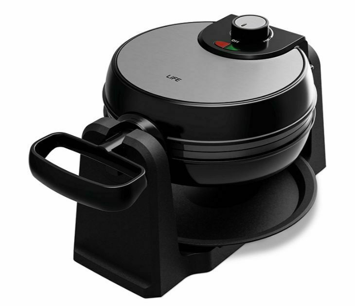 Life Waffle Pro Rotary Βαφλιέρα 4 Θέσεων σε Ορθογώνιο Σχήμα 1000W