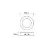 LED SLIM PANEL NM ROUND CEIL.18W 6500K 1750Lm Φ209 230V AC Ra80 - Image 2