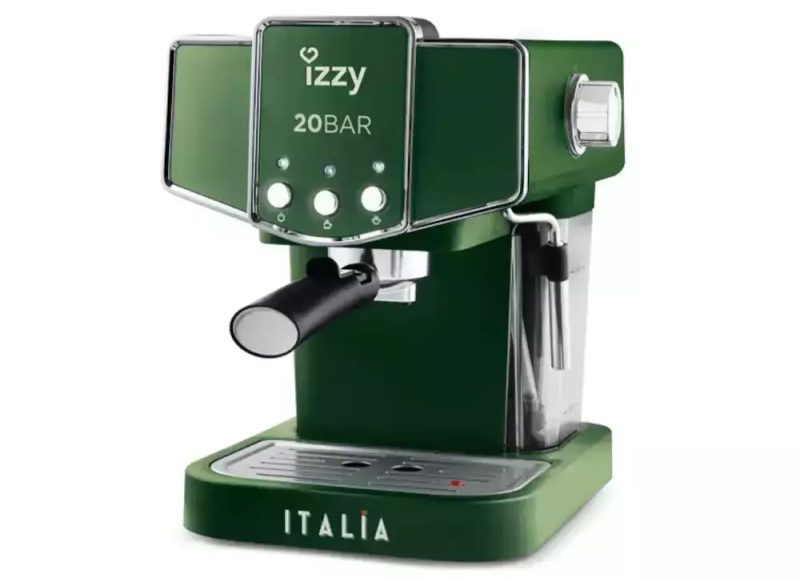 Izzy Italia IZ-6001 Μηχανή Espresso 1100W Πίεσης 20bar Πράσινη - Image 2