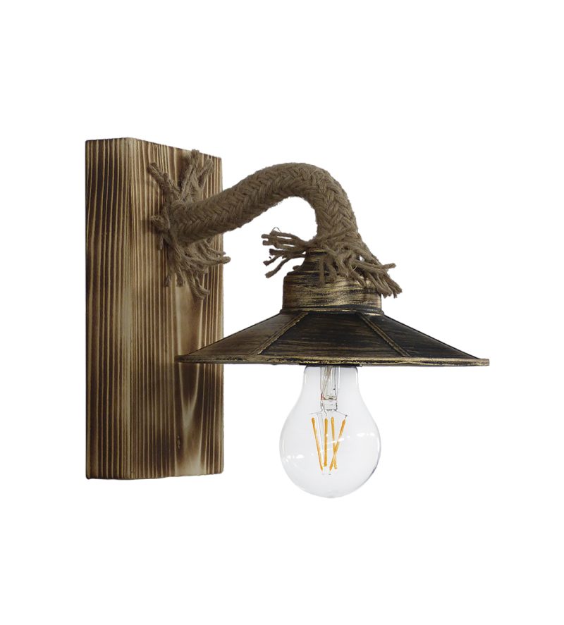 Φωτιστικό τοίχου ROPE-WOOD R-150ΑΡ-S-