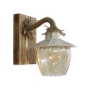 Φωτιστικό τοίχου ROPE-WOOD R-98ΑΡ WHITE-BR GLASS
