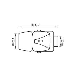 Επαγγελματικός Φωτισμός ΠΡΟΒΟΛΕΑΣ 150W HQI G12 ΓΚΡΙ ΜΕ