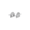 ΥΠΟ ΚΑΤΑΡΓΗΣΗ SET OF GREY PLASTIC END CAPS FOR P101, 1 WITHOUT HOLE & 1 WITH HOLE