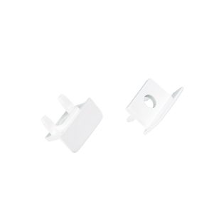 Προφίλ Αλουμινίου κι Εξαρτήματα SET OF WHITE PLASTIC END CAPS FOR P139N, 2 PCS WITH HOLE