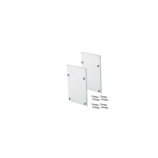 Προφίλ Αλουμινίου κι Εξαρτήματα SET OF METAL END CAPS FOR P210, 2 PCS WITHOUT HOLE