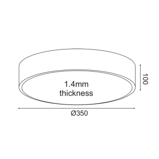 Όροφής ΟΡΟΦΗΣ Φ/Σ LED 32W 3180LM CCT ΛΕΥΚΟ ΜΕΤ/ΚΟ D35XH10CM OPTIMUS