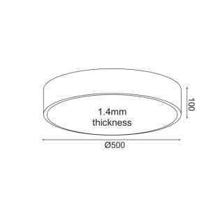 Όροφής ΟΡΟΦΗΣ Φ/Σ LED 50W 4800LM CCT ΛΕΥΚΟ ΜΕΤ/ΚΟ D50XH10CM OPTIMUS