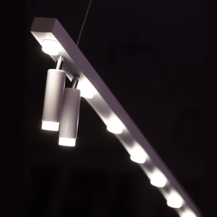 ΚΡΕΜΑΣΤΟ Φ/Σ LED 30W COB ΛΕΥΚΟ ΑΛΟΥΜΙΝΙΟ 3000K 2700LM 120X4XH139CM MAGNETO