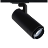 SAND BLACK LED ZOOMABLE TRACK LUMINAIRE 25W 4000K 1-PHASE 25-60° 3000LM MAX. 230V AC Ra80 5YRS