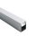 Προφίλ Αλουμινίου κι Εξαρτήματα MILO ALUMINUM PROFILE WITH OPAL PC DIFFUSER 3m/pc