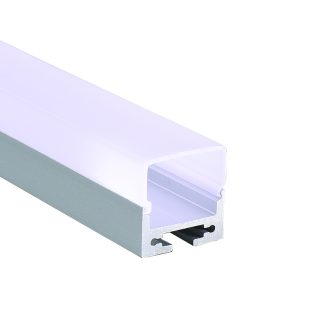 Προφίλ Αλουμινίου κι Εξαρτήματα PEND ALUMINUM PROFILE WITH OPAL PC DIFFUSER 2m/pc
