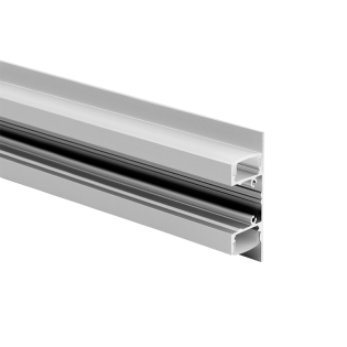 Προφίλ Αλουμινίου κι Εξαρτήματα UPDOWN ALUMINUM PROFILE P50N WITH OPAL PC DIFFUSER 2m/pc
