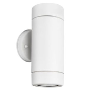 Επιτοίχια και Χωνευτά UP-DOWN WHITE PP WALL LIGHT GU10Max.2x3W LED IP65