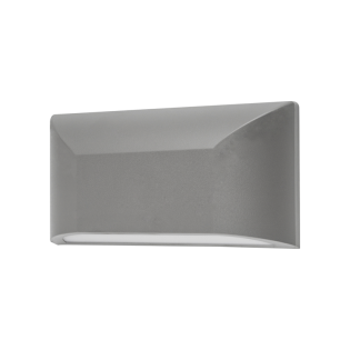 Επιτοίχια και Χωνευτά LED WALL RECTANGLE LUMINAIRE GREY 230V AC IP65 6W 3000K 350LM RA80
